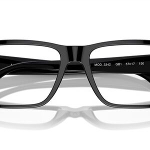 Versace Glossy Black Eyewear
